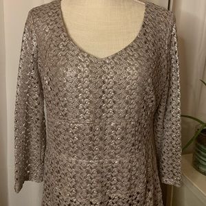 Women’s - NEW & never worn delicate Taupe Dress - Size: 10